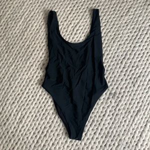 Aerie Swim One Piece Black